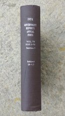 1974 GOVERNMENT REPORTS ANNUAL INDEX VOL.74 NOS.1-26 Section 1美国政府报告年度索引 第74卷 第1-26期 “论题索引A-L”