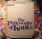 The Philosophy of Kant 康德的哲学著作选（英文原版）Kant's Moral and Political writings，精装带护封，Modern Library1949年老版