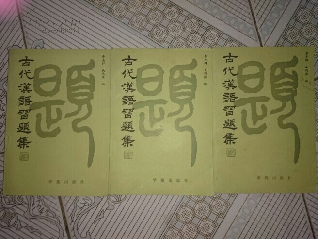 古代汉语习题集3本