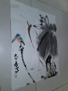 名人字画：张忠年国画花鸟（中国书画研究会会员，安徽省美术家协会会员，宿州市美术家协会副秘书长）