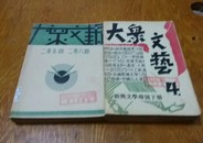 大众文艺第2卷4下册第二卷5，6期为合并刊，也是关门期。二本合售，共发行12期900册。A1。