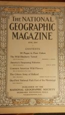 现货national geographic美国国家地理1916年6月野生蓝莓的驯化，美洲渔业，美洲野生花，荷兰国民军，密西西比国家公园