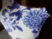清中期花卉古瓷片  书籍藏品标本古瓷收藏平台