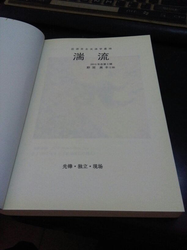 后语言主义诗学基地：《湍流》2013年总第3卷