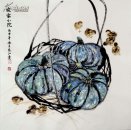 河南省美协会员、河南省画院副院长——布德江,四尺斗方,小鸡(保真)