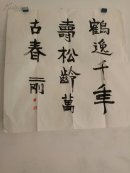 现为南京书画院专职画家，国家一级美术师《二刚书法作品》