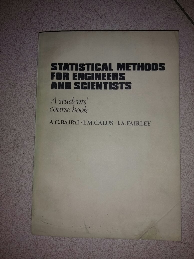 STATISTICAL  METHODS  FOR  ENGINEERS   AND  SCIENTISTS  工程科技人员使用的统计方法   英文版    未阅