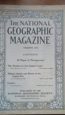 现货 national geographic美国国家地理1915年9月(内页有折痕和小破损)爱琴海历史悠久的岛屿和海岸，伦敦