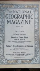 现货 national geographic美国国家地理1915年8月美洲猎鸟，巴拿马自然变迁