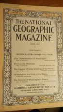 现货 national geographic美国国家地理1923年6月(品相极好，16页彩色插图，含华盛顿的变革，林肯纪念堂)