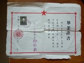 1958年毕业证书