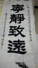 【保真】胡振国书法精品，宁静致远