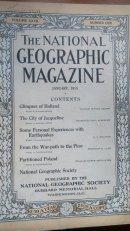 特价 national geographic美国国家地理1915年1月  (封底和第一页广告有破损)荷兰，波兰，关于地震的个人经验