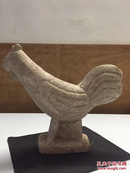 属鸡者勿错过：江西汉墓出土凤鸡立件，古人图腾之物，博物馆级珍品。石雕文物，14X17 厚重6斤，识者宝之。