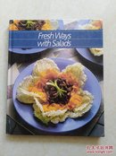 新大53号英文原版书 Fresh Ways With Salads 16开精装 1986年