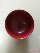 郎窑红釉碗