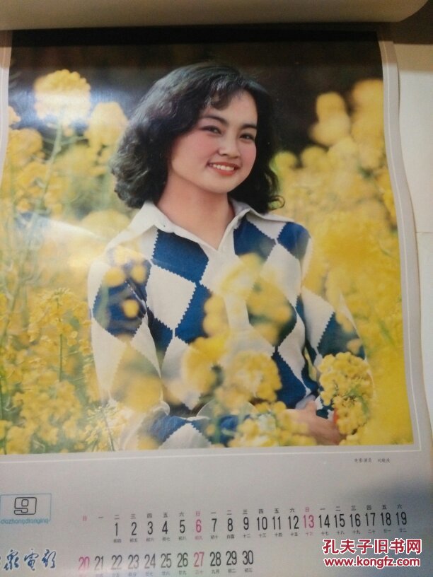 大众电影[明星照片挂历] 13张 1981年