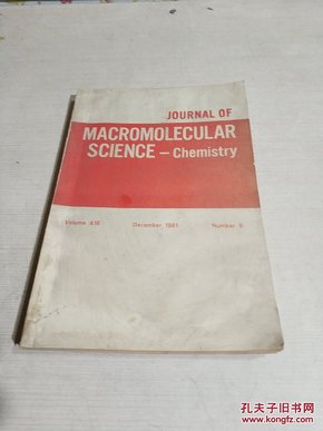 JOURNAL OF MACROMOLECULAR SCIENCE - Chemistry.Vol.16.1981（德文）（高分子科学-化学杂志）