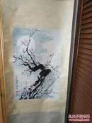 当代中国著名小写意花鸟画家―金默如绘梅花 保真