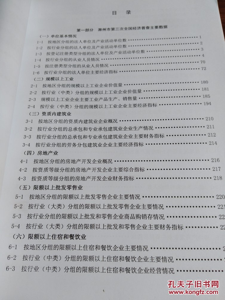 滁州市第三次全国经济普查简编资料：2013