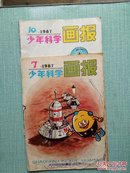 少年科学画报1987年.7.10【两本合售】品如图  7的书衣掉了 可粘好