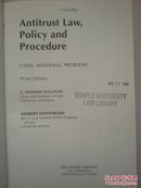 ANTITRUST LAW, POLICY AND PROCEDURE