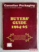 Canadian Packaging (BUYERS' GUIDE 1964-65) 加拿大包装（购物指南1964-65年）英文原版 彩色印刷精美