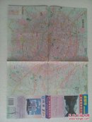 成都市旅游交通图2000年10版2印 手绘景区图