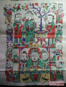 山东曹州木版年画-公元二00二年岁次壬午年灶君府.聚宝盆.老灶爷