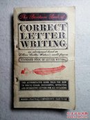 The Bantam Book of Correct letter Writing（书信的正确写法）英文原版 交流本 带新华书店发票