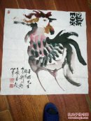 林家卫生肖鸡斗方精品