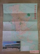 萍乡市交通旅游图  1988年一版一印