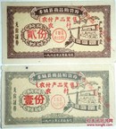 1963年丰城县商品购货券【农村产品奖出售】