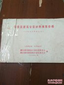 乐清县建筑安装材料预算价格1988年