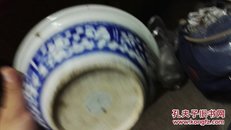 清代青花大药砵，完美品相