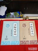 金融志资料黑龙江金融专辑，1987年第1.2期，,2期合售！