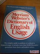 MERRIAM WEBSTER'S DICTIONARY OF ENGLISH USAGE(16开精装原版版英文书）品好如图