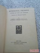 MATHEMATICAL PHILOSOPHY CASSIUS J KEYSER毛边本【书名 详情请看图】