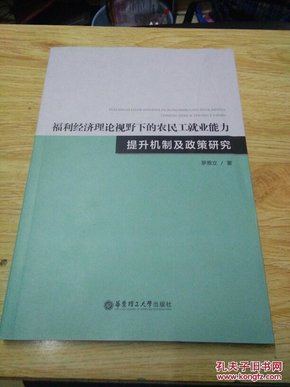 福利经济理论视野下的农民工就业能力提升机制及政策研究