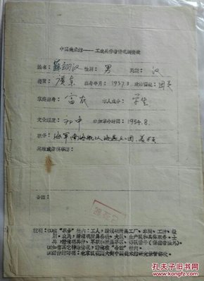 广东画家薛翊汉手稿（中国美术馆收藏1965年）