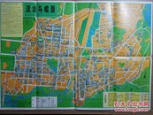 深圳交通图 深圳鸟瞰图（手绘）1989年版 4开