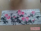 陕西花鸟名家吴博   小六尺牡丹精品