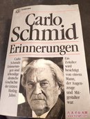 Carlo Schmid Erinnerungen（德文原版 无痕迹）