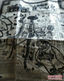 云南丽江古城虎跳峡茶马古道旅游游指南，丽江古城巴东纸束河古镇手绘旅游地址古法印刷版，特色纸张对开大