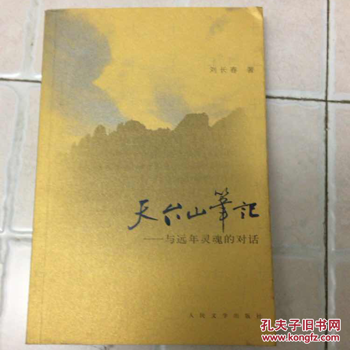 正版现货 天台山笔记 与远年灵魂的对话 刘长春 著 人民文学出版社 图是实物