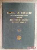 1970年美国专利年度索引第二部分《分类索引》英文  孔网孤本