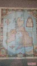 现货 national geographic美国国家地理地图1937年6月不列颠群岛地图