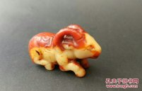商周玉卧羊把件