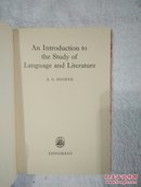 【英文原版】AN INRODUCTION TO THE STUDY OF LANGUAGE AND LITERATURE（一部分对语言和文学的研究）