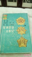 1113   (硬精装)  朱德 彭德怀  贺龙  陈毅  罗荣恒  军事活动大记事   战士出版社    1983年一版一印  32开